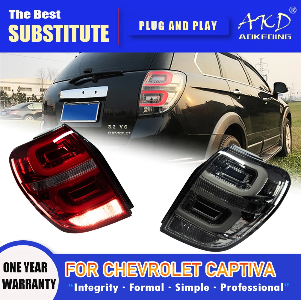 AKD Tail Lamp for Chevrolet Captiva LED Tail Light 2008-2019 Captiva Rear Fog Brake Turn Signal Automotive Accessories