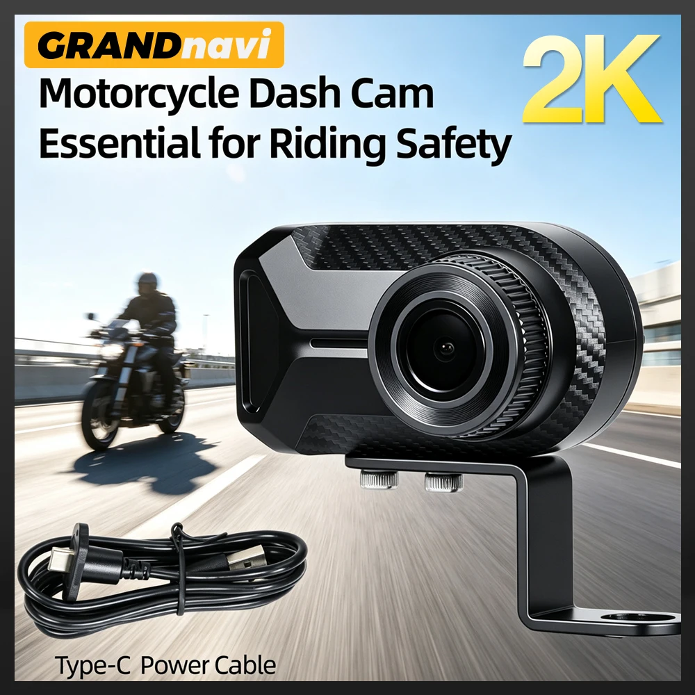 Mountain Biking Helmet - Motorcycle Driving Dash Cam DVR 2K