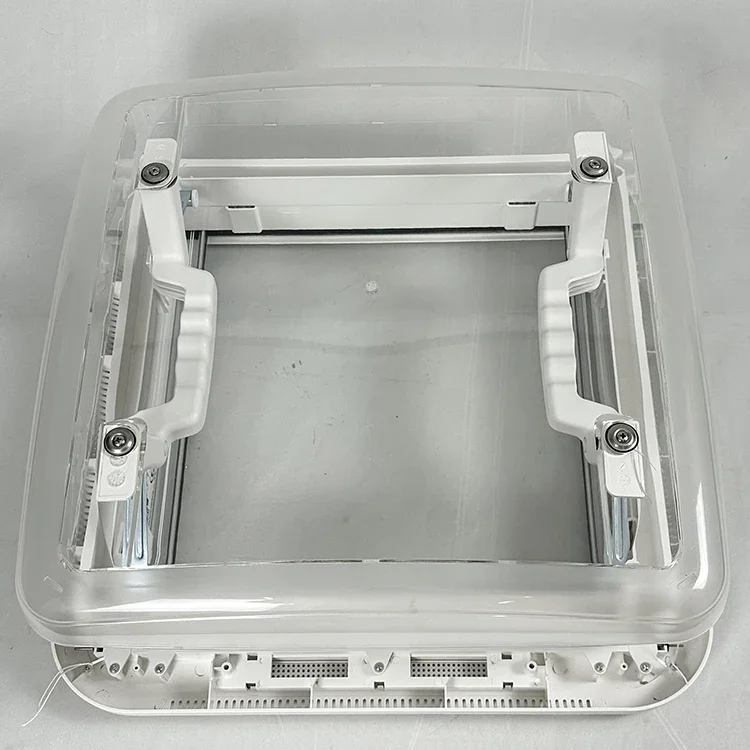 Caravan Roof Vent 402x402mm ASA Frame RV Skylight with Acrylic Dome for Motorhome Roof Window