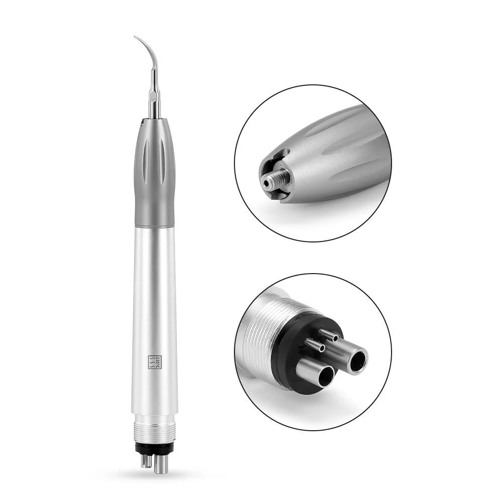 1PC Azdent DENTAL Air Scaler Handpiece Super Sonic Scaling Technology High Frequency Pneumatic Scaler 2/4 Hole Optional