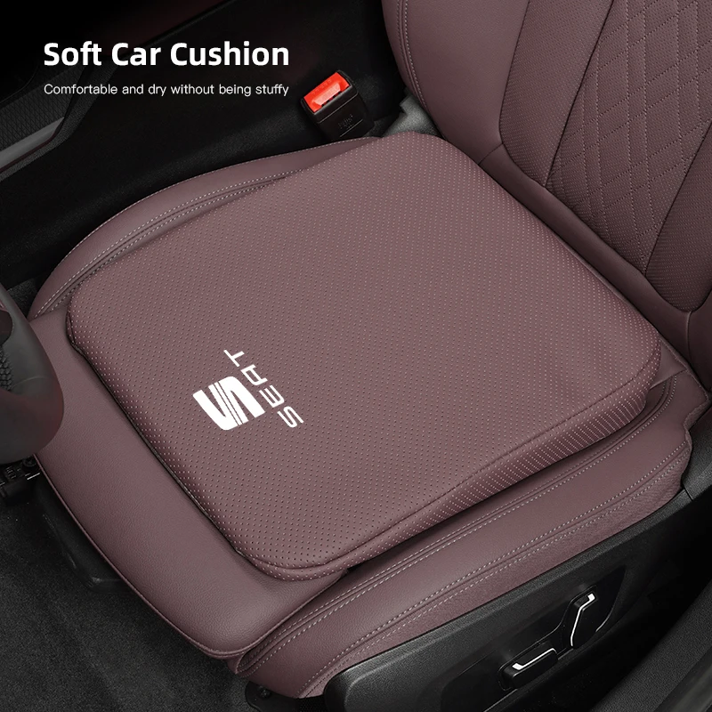 Car Seat Height Increase Cushion Leather Seat Cushion For Seat Ateca Ibiza 6l Altea Arona Cordoba 6J Leon 5F 2 Mk3 Mk2 Mk1 Cupra