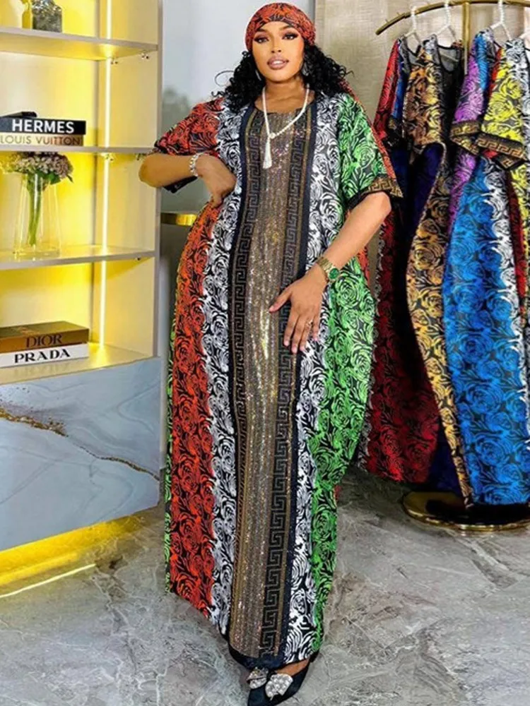

African Dresses For Women Vetement Femme Dashiki Abaya Maxi Dress Africa Clothes Dashiki Ankara Dresses 2026 Spring Autumn New