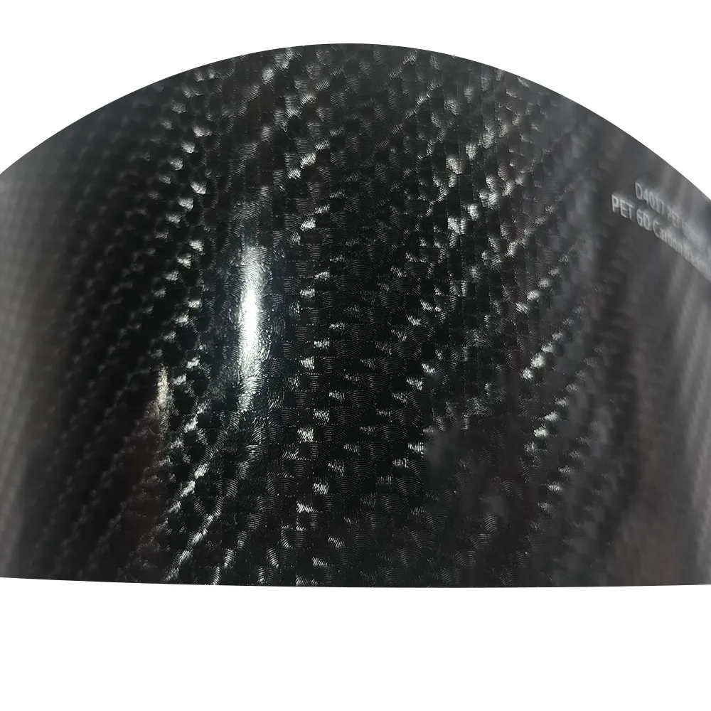 

WRAPMASTER 1.52*17Metre PET Gloss 6D Carbon Black Car Decoration Protection Film Full Vehicle Body Wrap