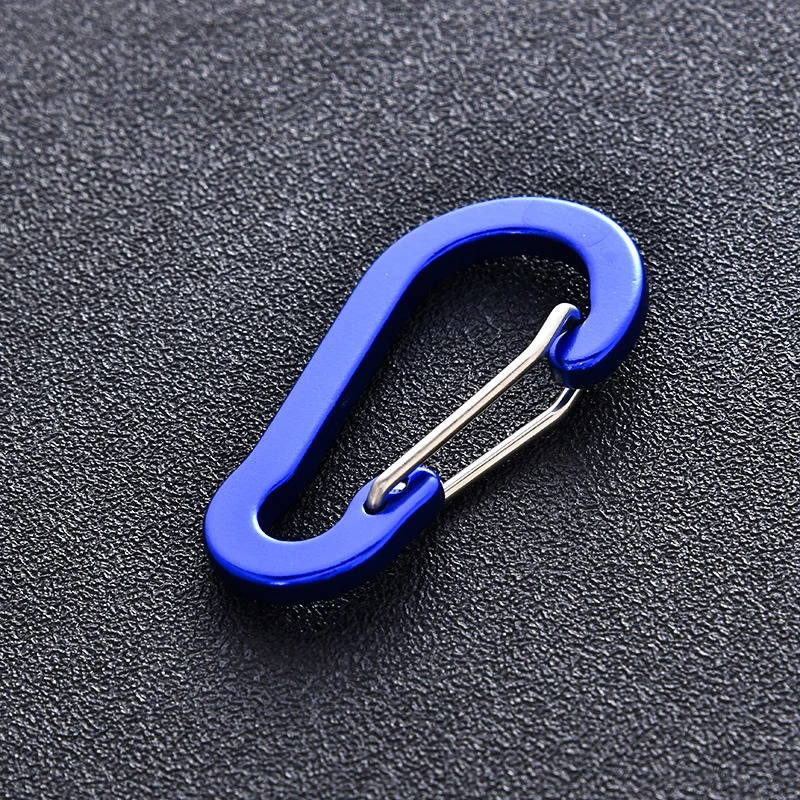 Carabiner Clip Set para Turista, Pequenos Ganchos, Pesca ao ar livre, Camping, Ciclismo, Caminhadas, Multi Tool, Keychain Buckle, Mosquetões, 12Pcs