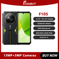 FOSSiBOT F105 Rugged Smartphone Android 14 Cellphine 6.75\