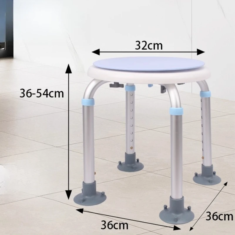 Heavy Duty 360° Rotating Bath Seat Waterproof Non-Slip Shower Stool for Pregnant Women And plus Size Adults up to 500lbs image 4