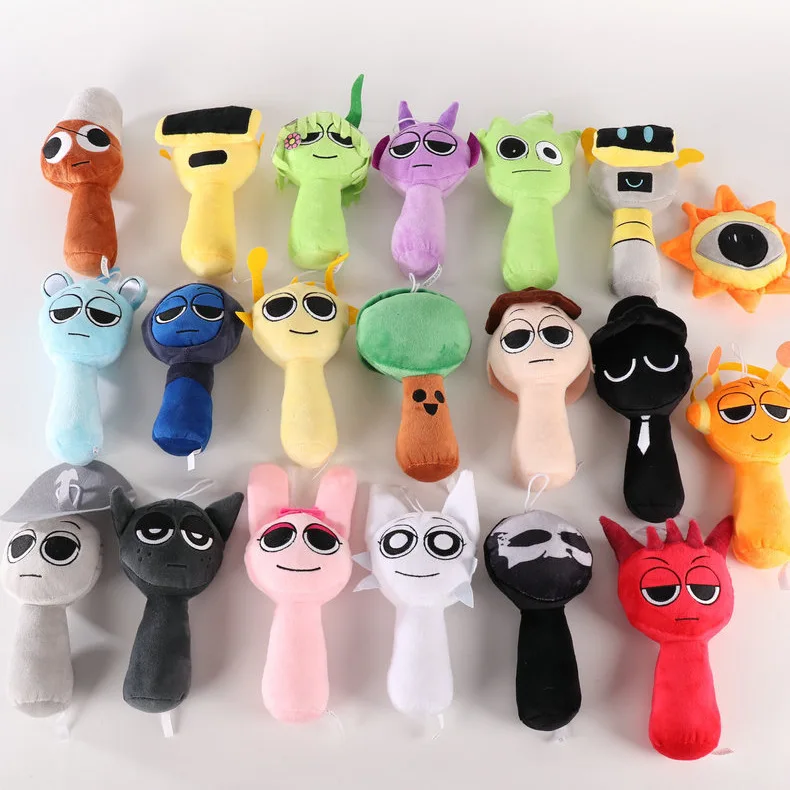 Cartoon Sprunki Incredibox giocattoli di peluche Sprunki Peluche Sprunki Gioco morbido cuscino Regali di compleanno per bambini Bambole di pezza Regalo di Natale