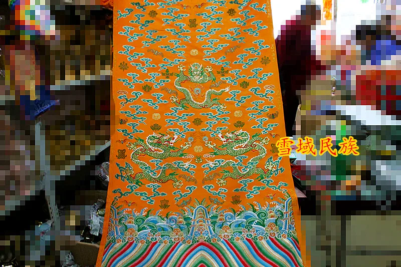 Tibetan Fabric Pattern Satin Brocade Length 2.6