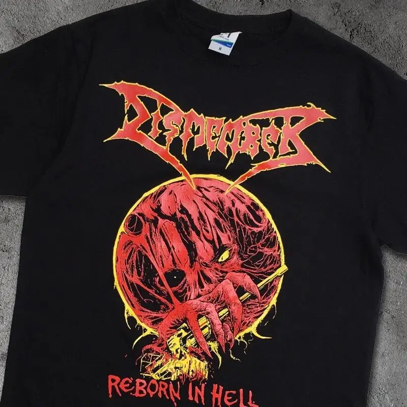 VTG Dismember BAND  T shirt REBORN IN HELL S 5XL TN090