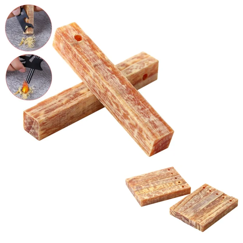 Rectangular Fire Starter Stick | Quick-Igniting Camping Firelighters | Waterproof & Moisture-Proof