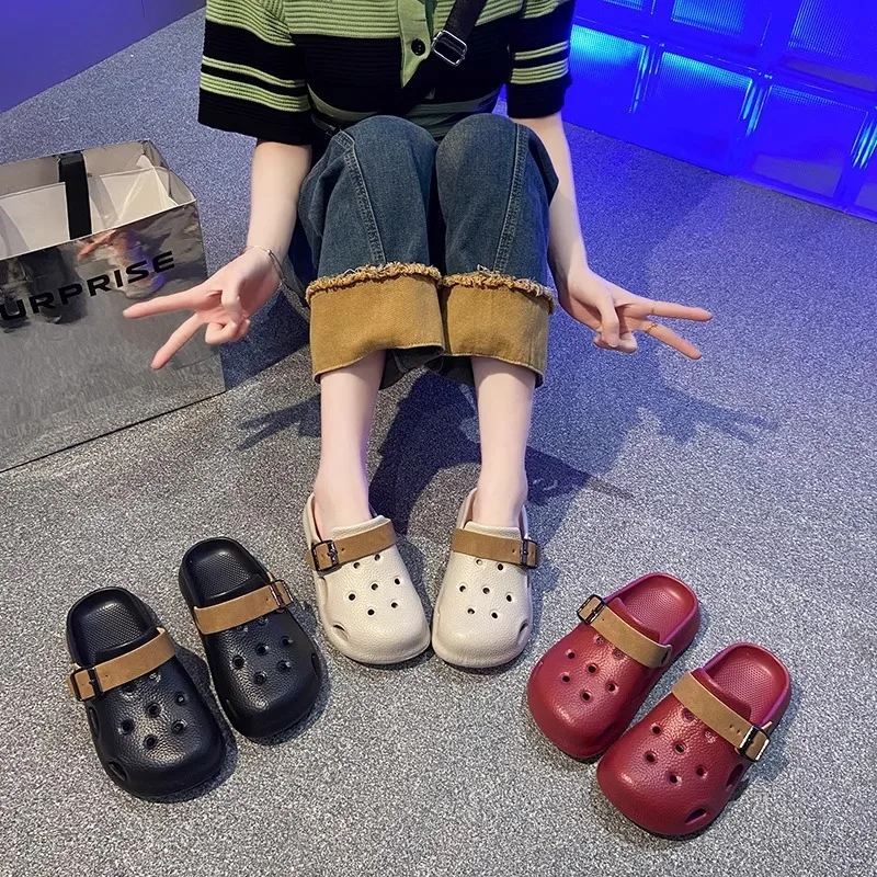 

Men's and women's summer new outer hole shoes non-slip beach shoes deodorant dual-purpose platform sandals and slippers