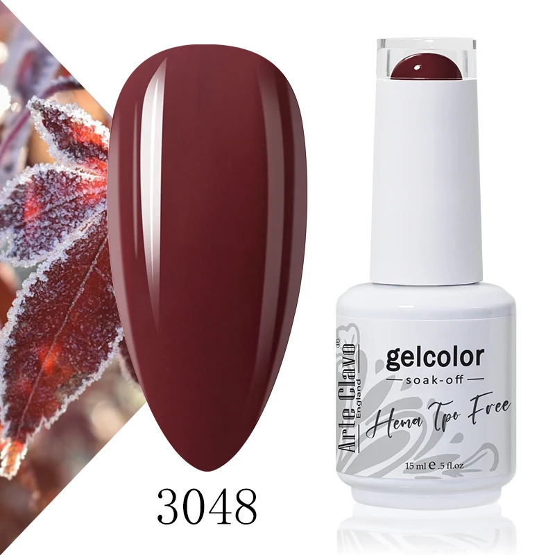 Arte Clavo Rose Red Kleur Serie 15 ml Gel Nagellak Hot Koop Langdurige Losweken Vernis Hybrid Nail Art top Bsae Maincure