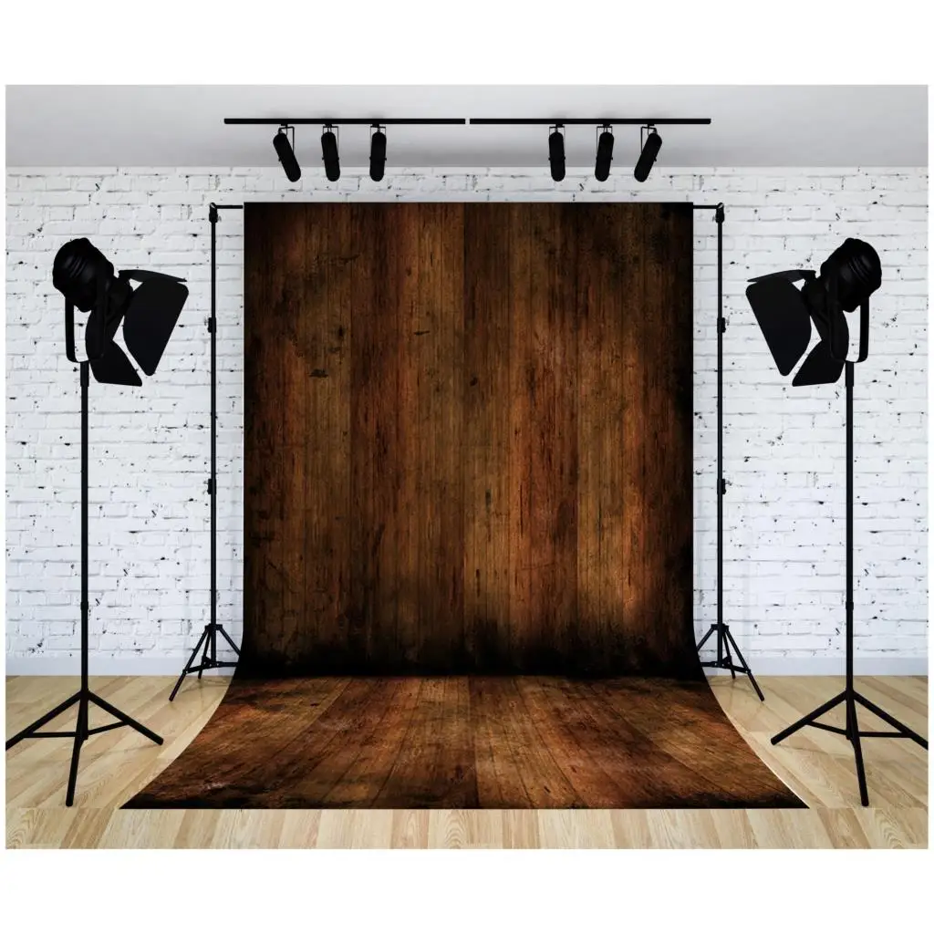 SHUOZHIKE Wood Backdrop for Photography Food Baby Photography Backdrops White Brown Wooden Background for Party Decor MM-03