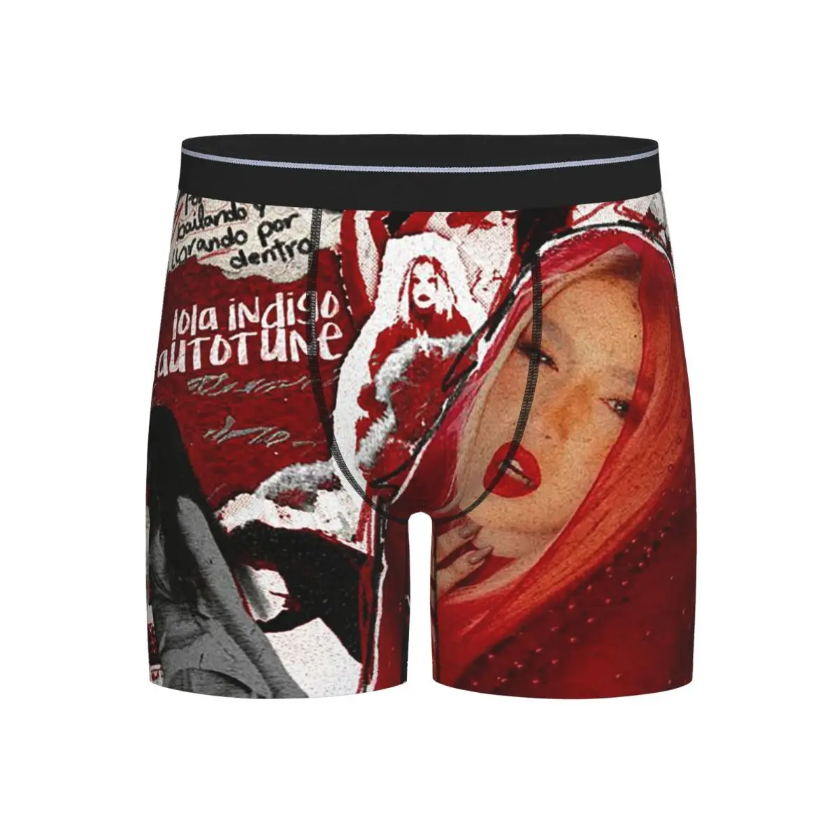 

Long Boxer Underpants Shorts Spanish Lola Indigo Panties Men Ventilate Underwear for Homme Man Boyfriend Gift