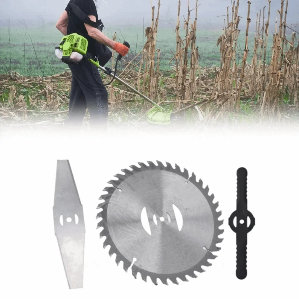 24V Weed Trimmer Replacement Blades Carbide Tipped Alloy Steel Weed Eater Saw Blade Attachments Adjustable Round Shape