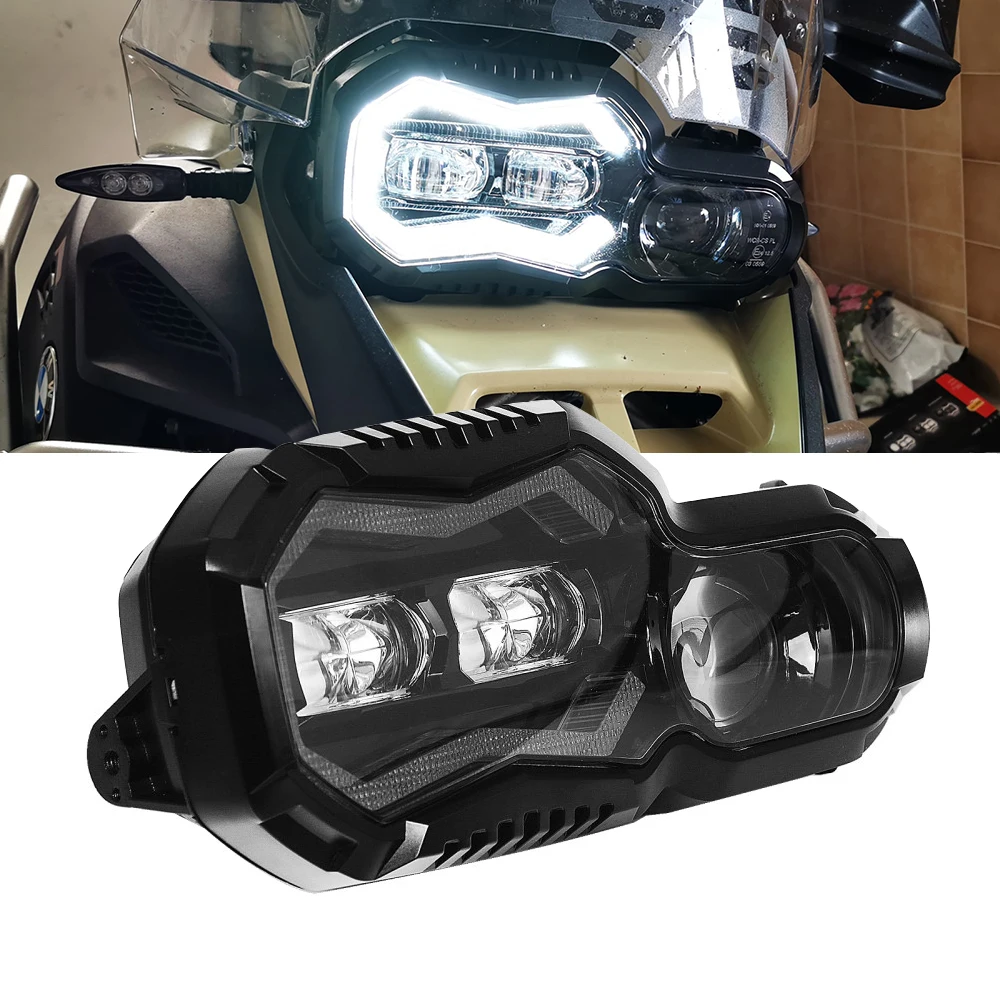 BMW F650 700 800 GS F800GS ADV 2008-2018 E24 E マーク承認 110 ワットオートバイ LED プロジェクターヘッドライトアセンブリ LED スポットライト