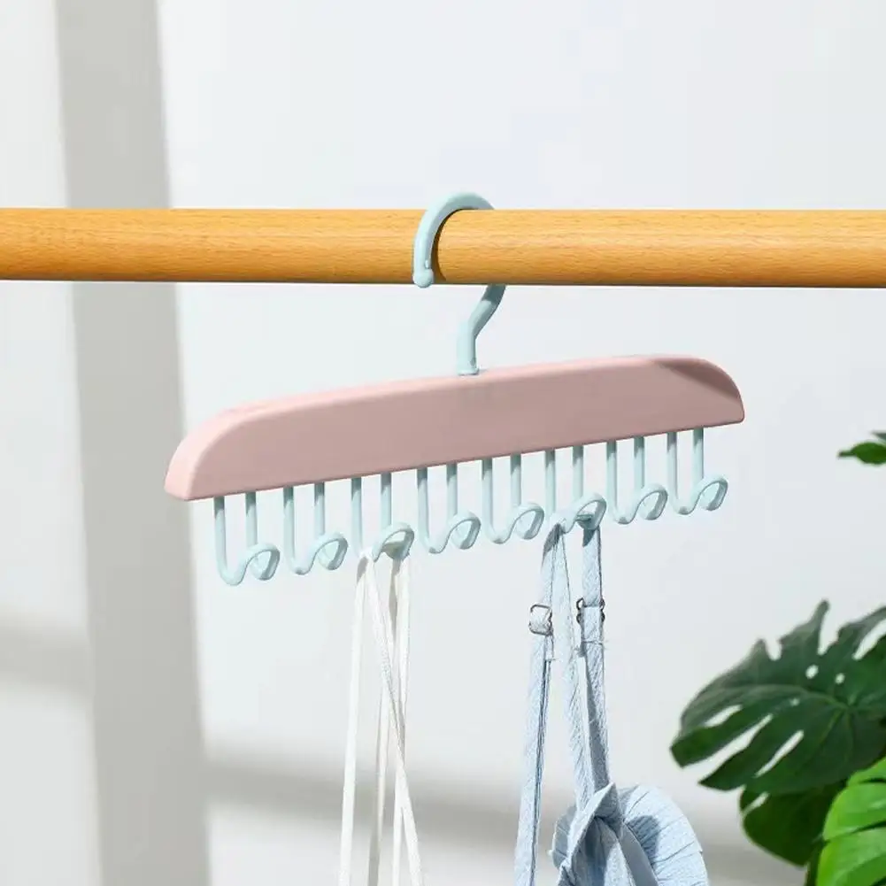 Multifuncional Pendurado Cinto Cabide, Roupa Interior Parede Secagem Dispositivo Rack, Household Wave Hook, Colete De Armazenamento, E2S1