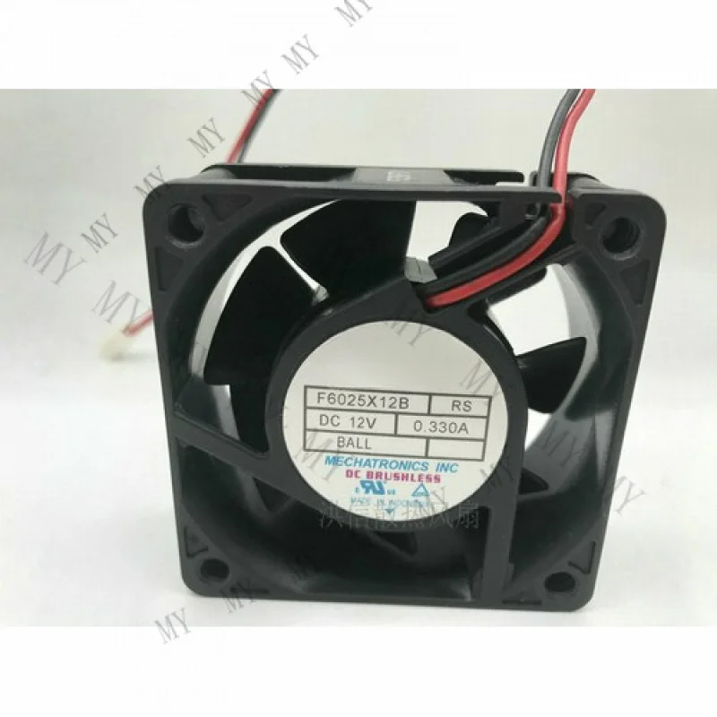 

TT for MECHATRONICS F6025X12B RS 6025 12V 0.330A 6CM cooling fan