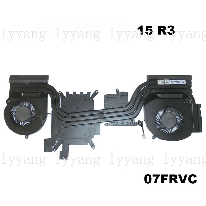 f  7FRVC Laptop Cooling Fan CPU+GPU Copper Heatsink Module FOR DELL Alienware 15 R3