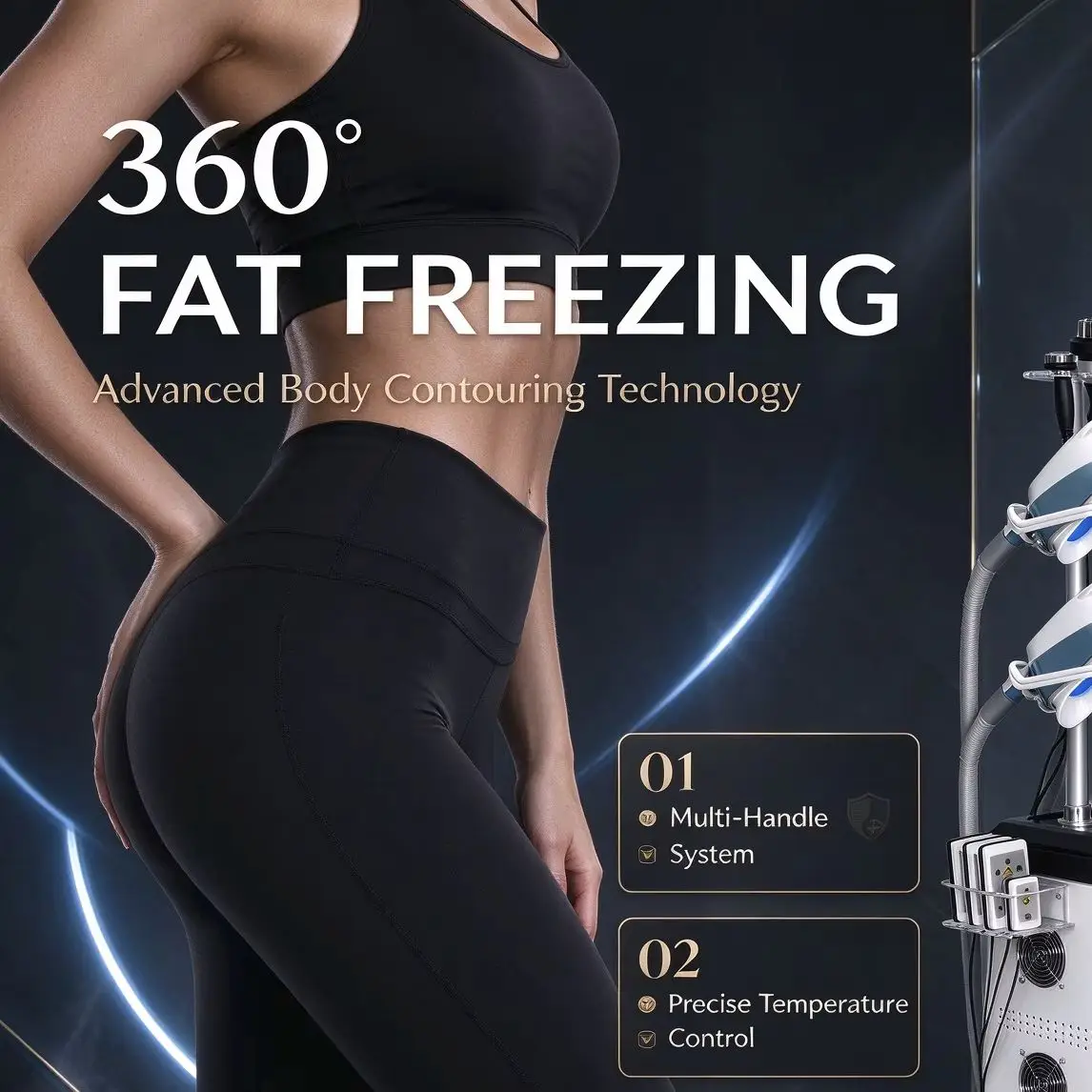 MYOslim 360 Surround Cooling Body Shaping Device Skin Tightening Lymphatic Drainage Fat Reduction Spa Slimming Equipment
