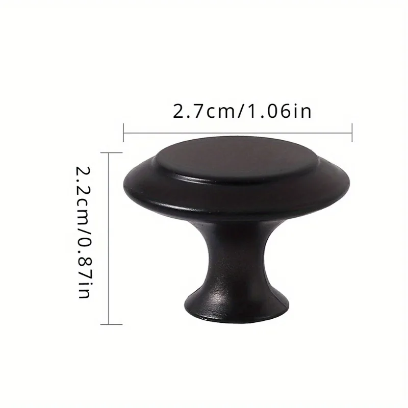 Round Stainless Steel Door Knobs Cabinet Handles Cupboard Drawer Kitchen Bathroom Fashion-Furniture Hardware-Accessories
