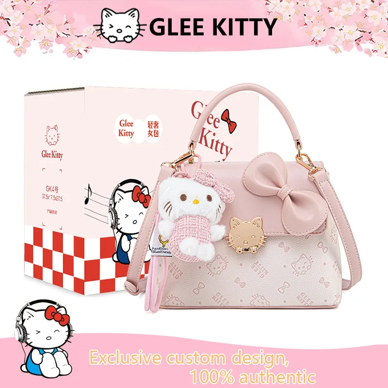 

Sanrio модная универсальная сумка через плечо с героями мультфильмов «Hello Kitty», женская модная розовая стеганая сумка через плечо из искусственной кожи, роскошный подарок на День святого Валентина