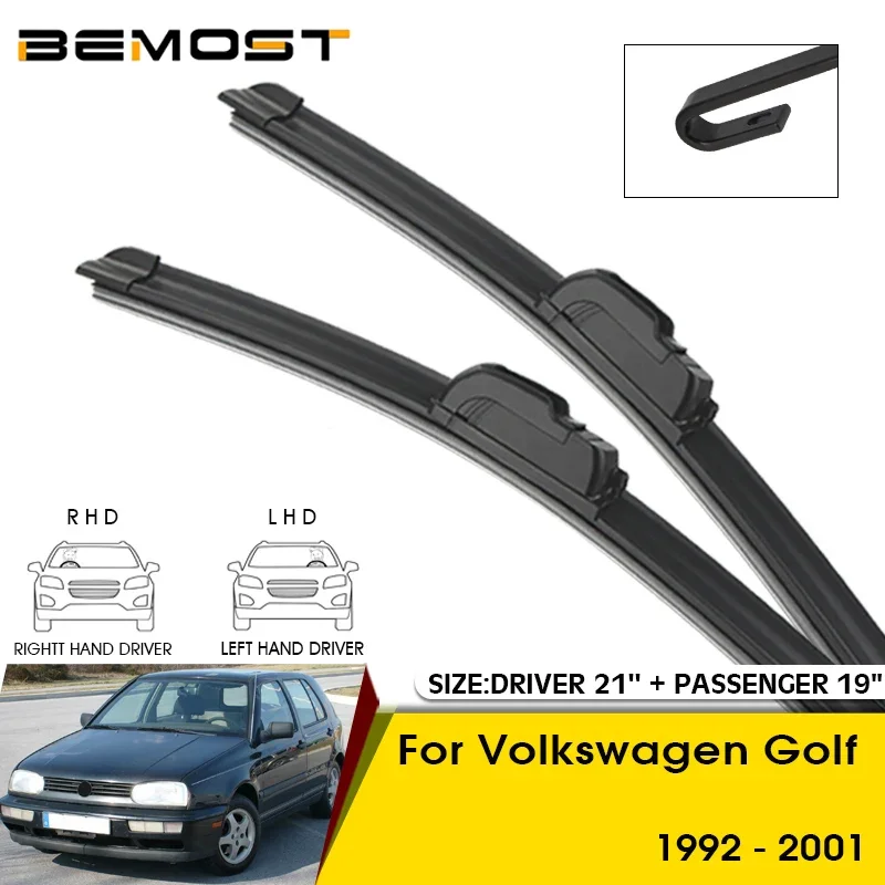 

Car Wiper Blades For Volkswagen Golf 1992-2001 Windshield Windscreen Front Window Blades 21"+19" Car Accessories