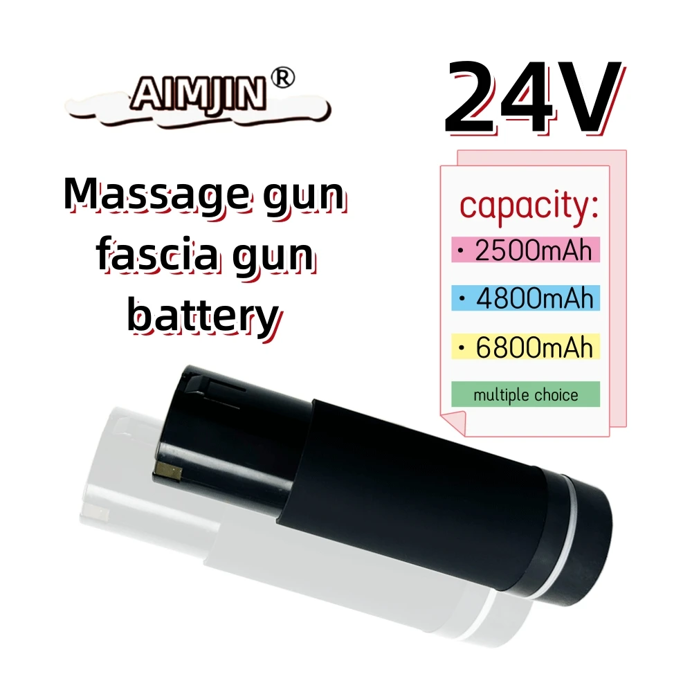 

For Replacement Massage Gun Fascia new 2025 24V 2500/4500/6800mAh Rechargeable Li-ion Battery