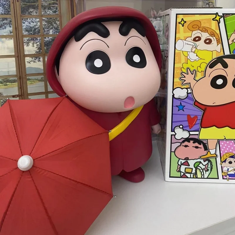 Горячая Распродажа Crayon Shin-chan 40 см Большой дождевик фигурка модель автомобиля украшение куклы Коллекция украшения Аниме ограниченные подарки на день рождения