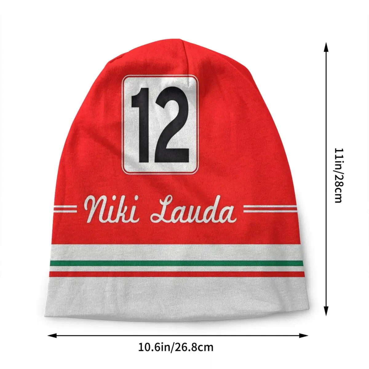 Custom 12 Niki Lauda Austrian Racing Driver F1 Bonnet Femme Fashion Knitted Hat For Men Women Autumn Winter Warm Beanies Caps