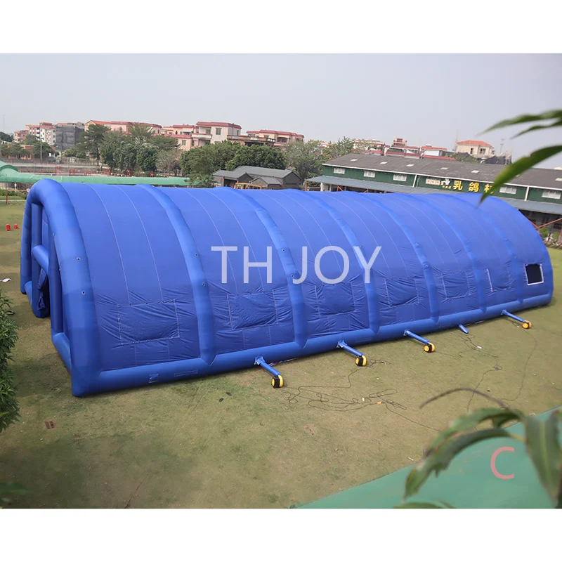 35x15m giant portable inflatable tent for event, customized inflatable blue tent air blow up marquee