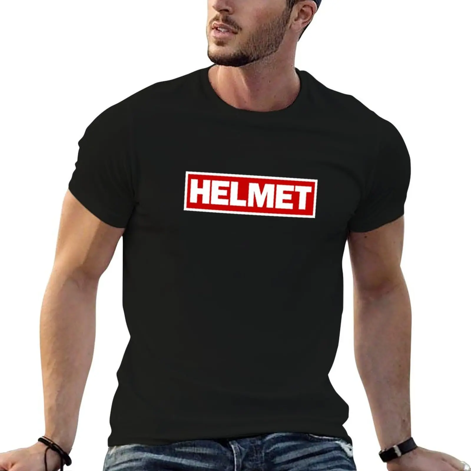 

Meantime helmet T-Shirt man graphic t shirt funny t shirts cotton T-Shirt