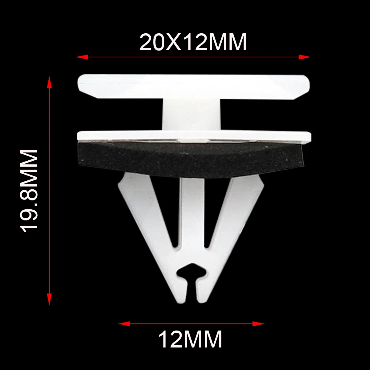 40x W/sealer Seitenschweller-Verkleidungsclips für Ford Fiesta Kuga S-max Escape Edge Ecosport Ranger F150 Mustang – Detail 2