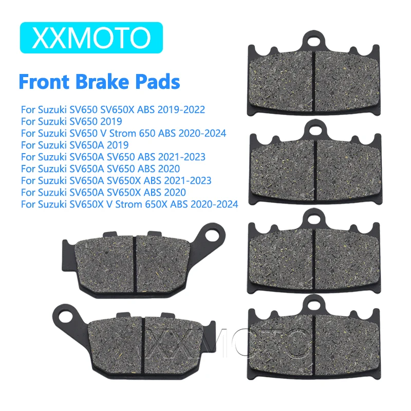 

For Suzuki SV650 SV650X ABS SV650A V Strom 650 ABS Motorcycle Accessories Front Rear Brake Pads Kit Set High Quality Durable