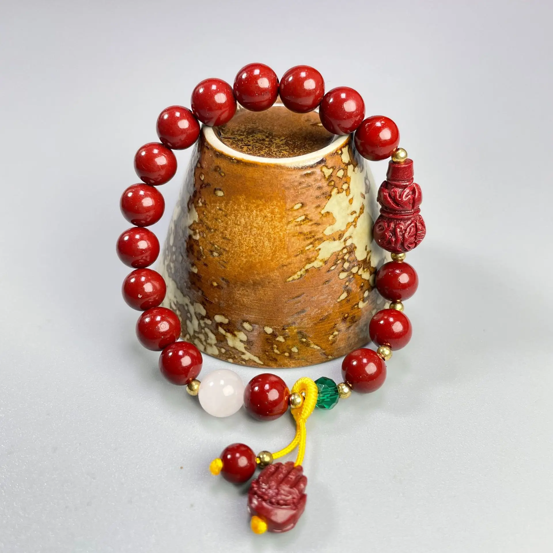 Zijin Sand DIY Bracelet with Five Elements and Five Channels Crystals for Fire Restoration Three in One Wood Gold Water Jewelry
