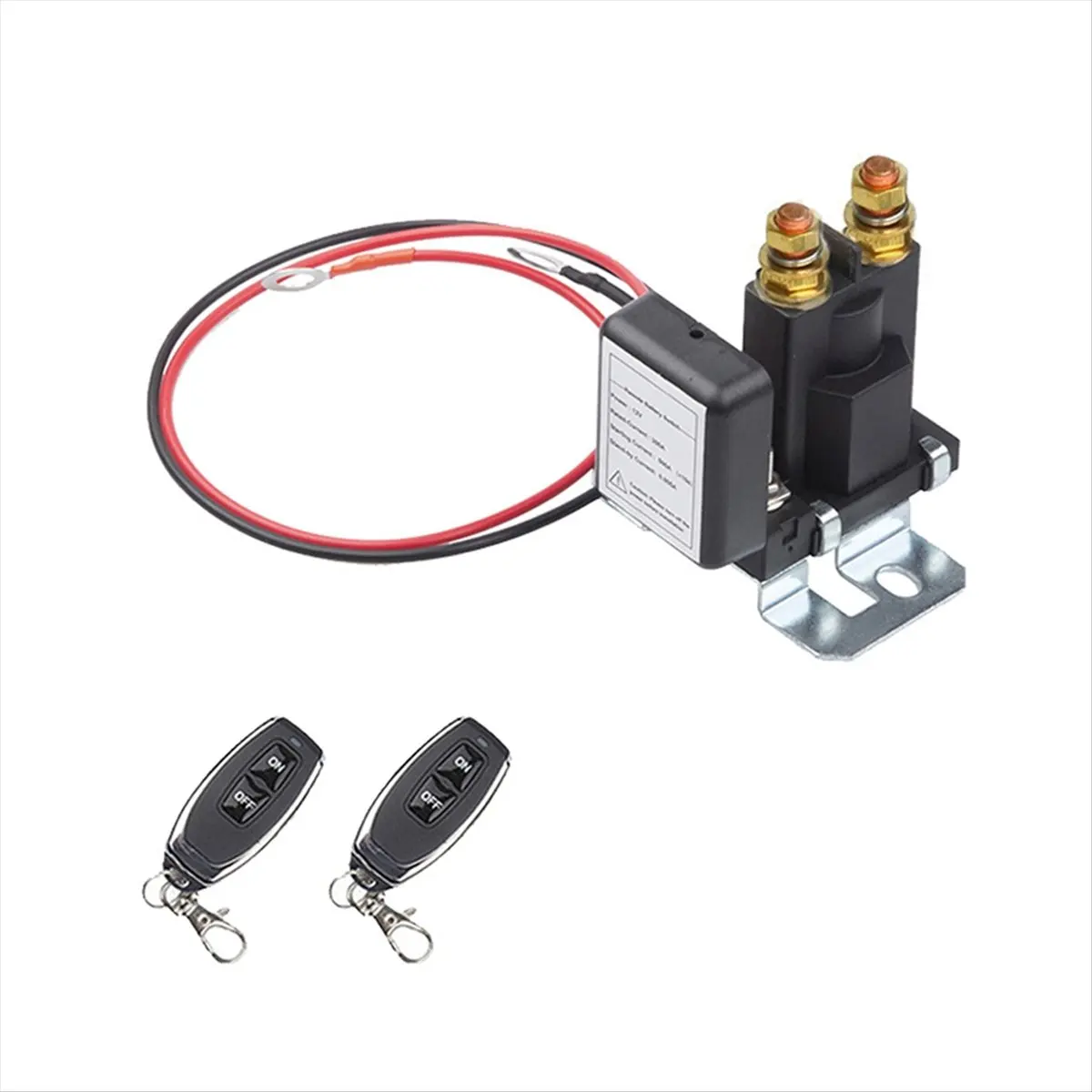 ABQE High Current Main Vehicle Battery Disconnect Switch Remote Cut-Off, Battery Isolator Kit, Voltage Sensitive Relay