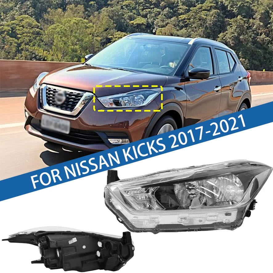 

For Nissan Kicks 2017 2018 2019 2020 2021 Front Bumper Head Light Headlamp Driving Headlight Turn Signal Light