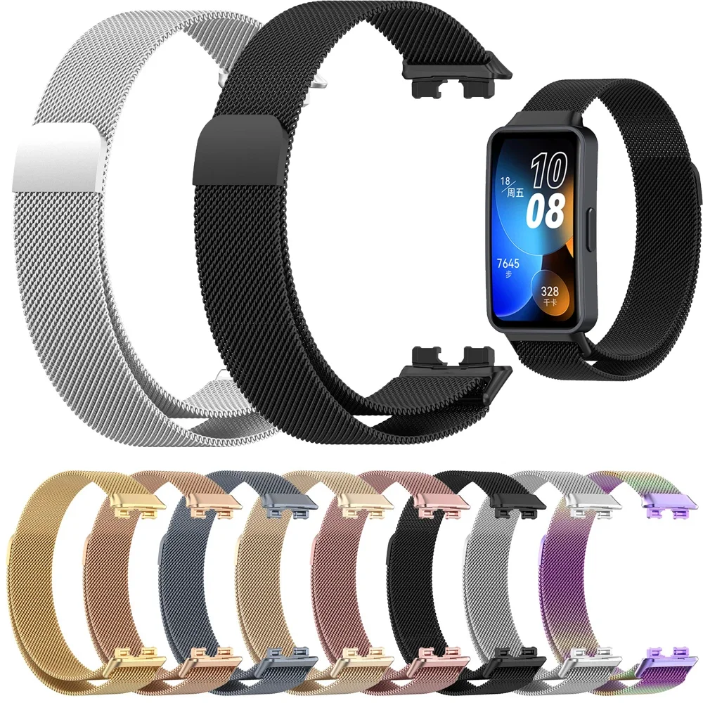 

Milanese Loop Strap For Huawei Band 9 Slim Magnetic Bracelet For Huawei Band 8 Stainless Steel Watchband Replaceable Wristband