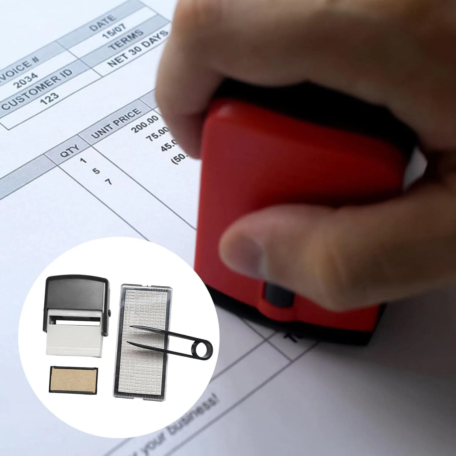 مجموعة الطوابع المطاطية DIY مخصصة شخصية التحبير الذاتي عنوان الأعمال اسم رقم الرسالة ختم الحرف اليدوية طباعة ختم مطاطي #4