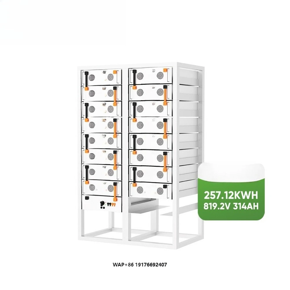 257.12kWh High Voltage 819.2V 314Ah Lithium Ion Rack Battery for Solar Energy Storage