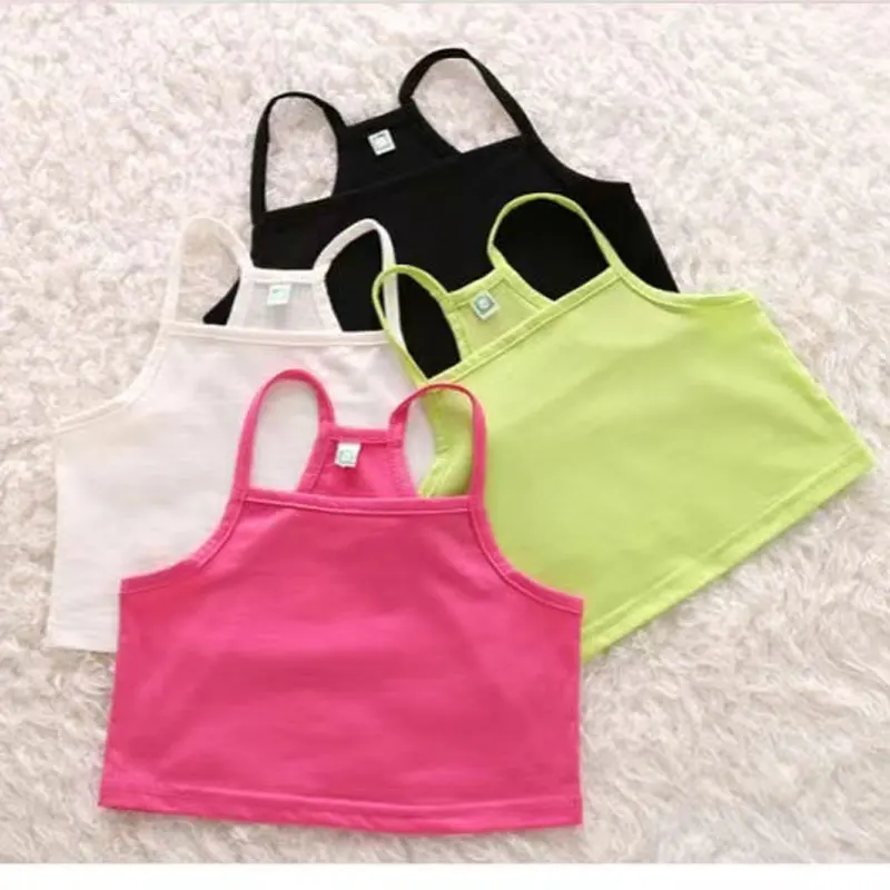 Girls Camisole Baby Girls Tops Dancing Clothes Child Tank Girls Underwear Tank Tops Traning Bras