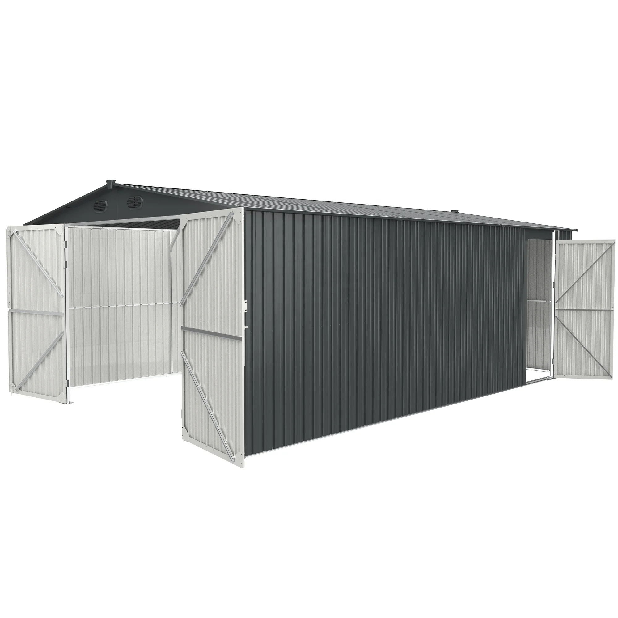 Outdoor Storage Shed 20x13 FT Metal Garden Shed Backyard Utility Tool House