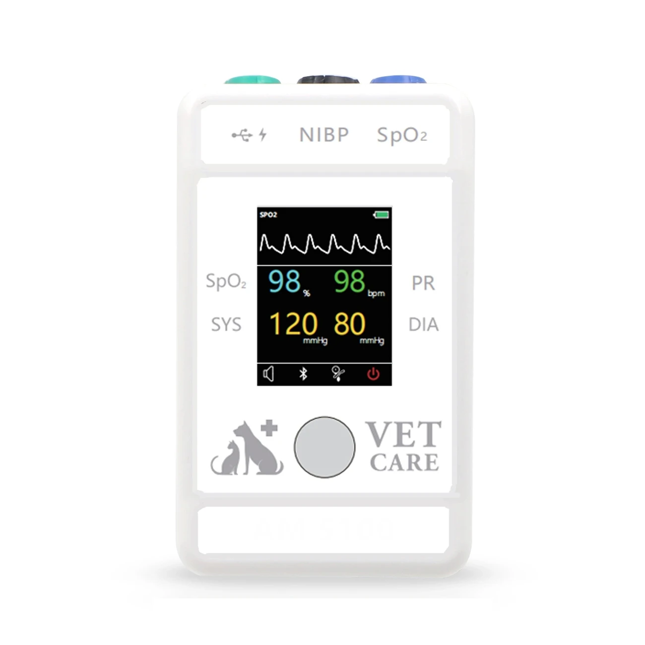 YSPM510V Ysenmed Veterinary Pulse Oximeter Veterinary Multiparameter Monitor and Blood Pressure Monitor for Pet