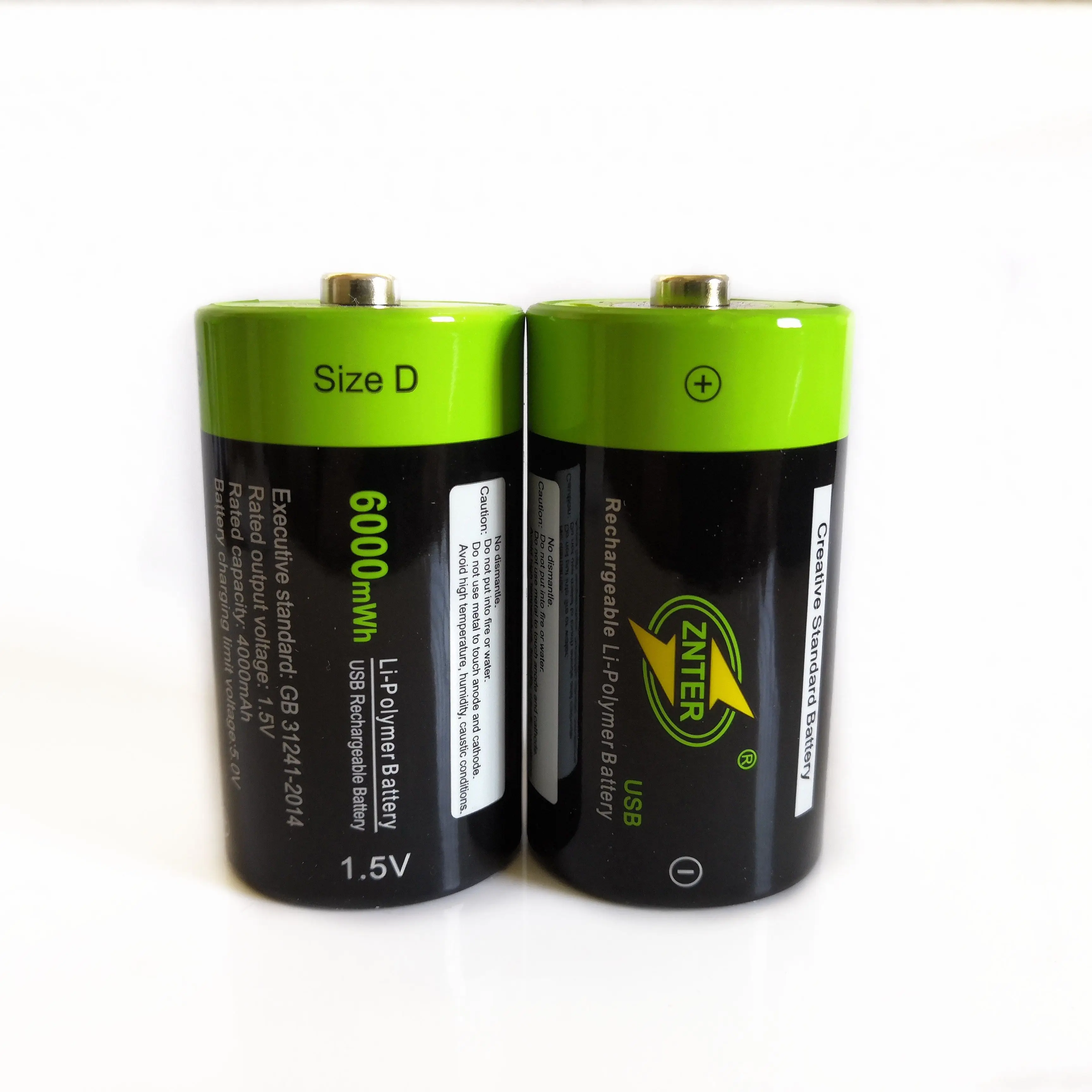 

2PCS ZNTER 1.5V 6000mWh Battery Micro USB Rechargeable Batteries D LR20 Battery For RC Camera Drone Accessories Free shipping