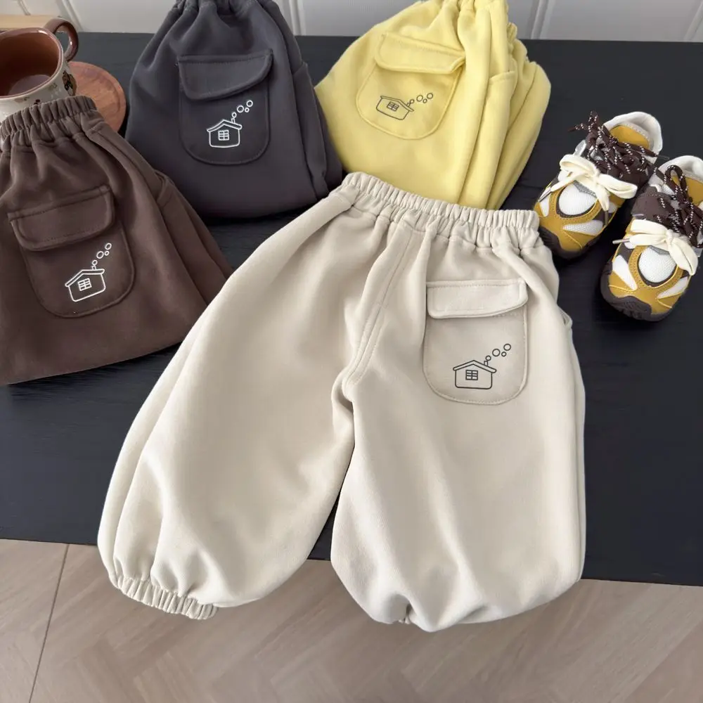 Kids Sweatpants Boys Girls Autumn Spring Loose Casual Pants Children Sport Trousers Soft Comfy Joggers
