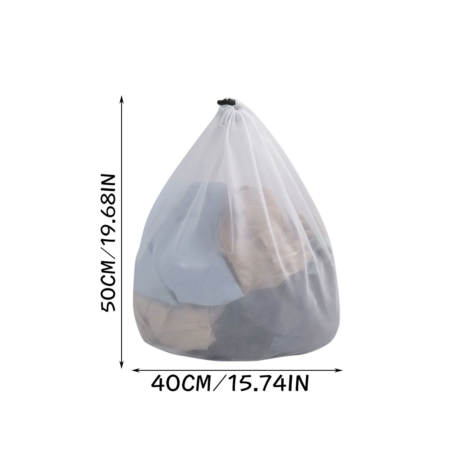 Practical Large Washing Net Bags, Durable Fine Mesh Laundry Bag With Lockable Drawstring