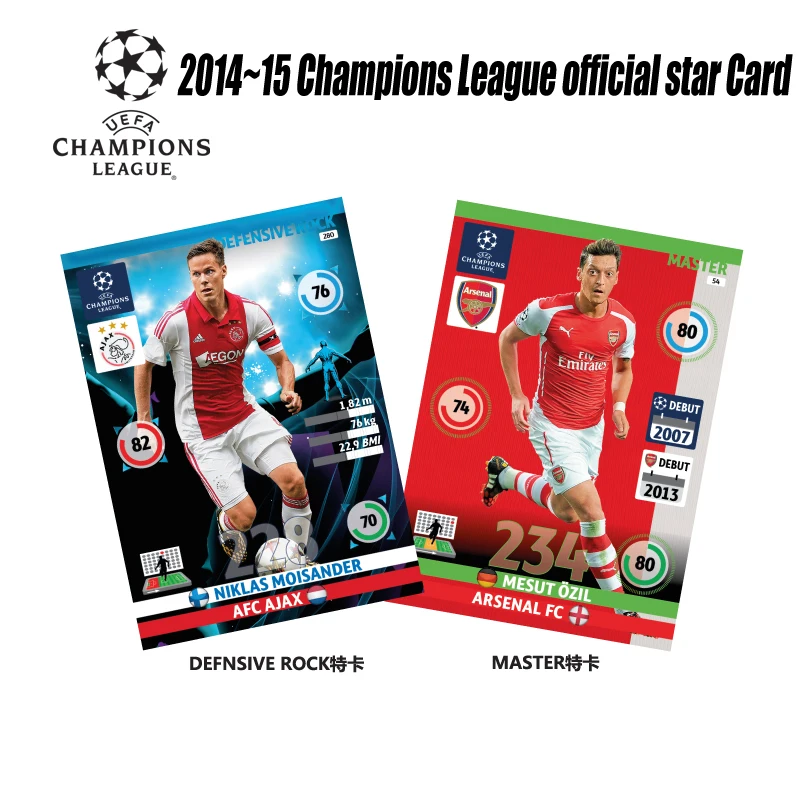 Panini 2014-15 Champions League Rare Limited Edition Football Star Card Whole Box Christmas Birthday Gift Toys Collection Card