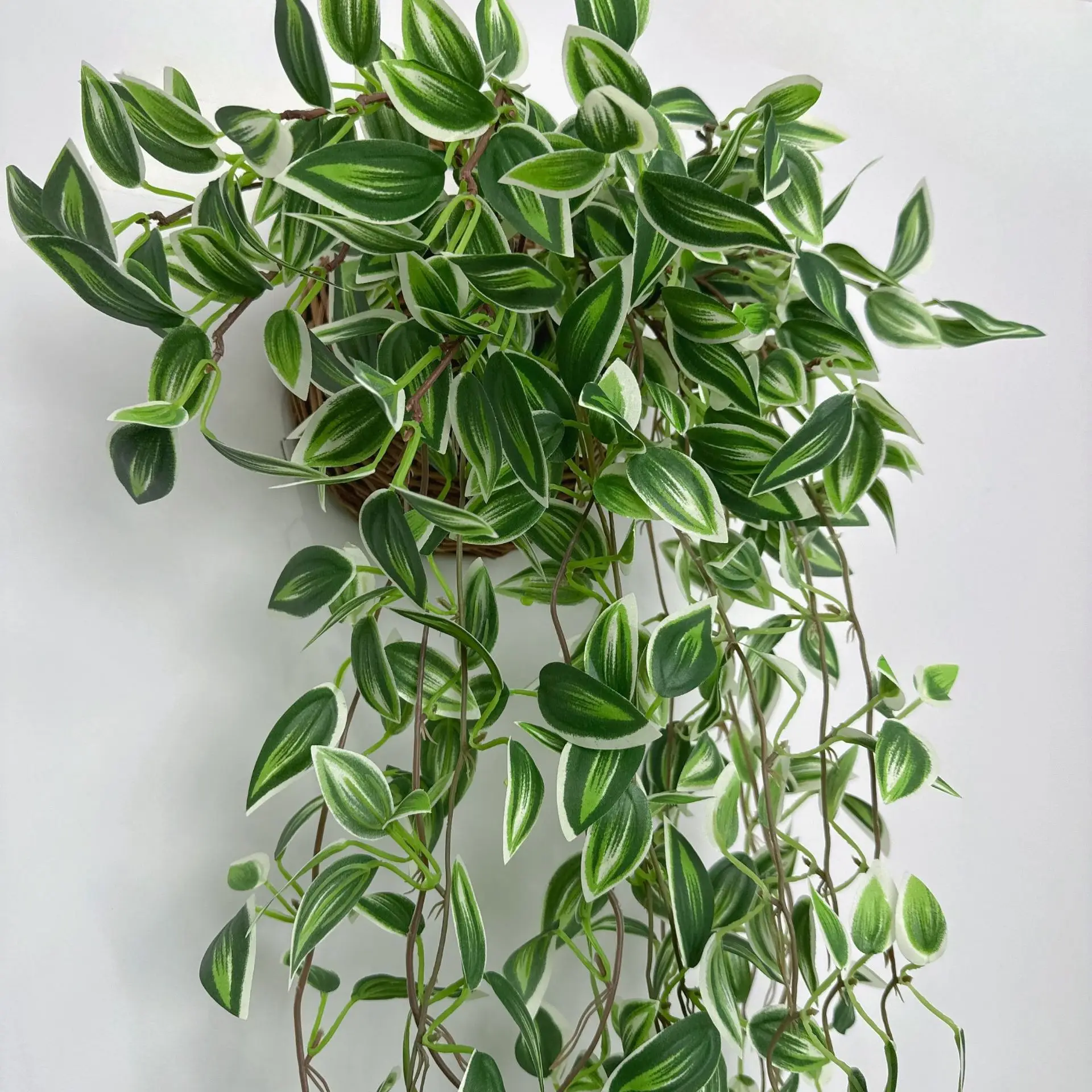 75 cm gefälschte hängende Pflanzen, Ranken, künstlicher Eukalyptus, fallende Scindapsusblätter, Wandpflanzen, Seide, lebendige Rebe für Hausgarten-Dekoration – Detail 10