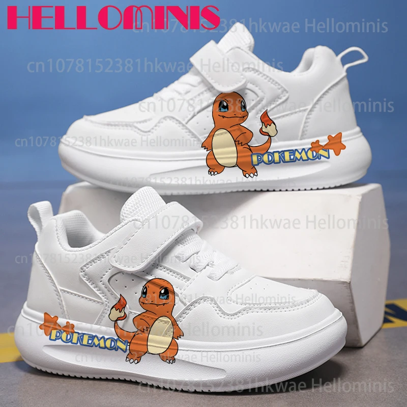 ポケモンファッションガールボーイ靴子供のためのランニング子供学生靴子供カジュアルスポーツボードスニーカーギフト