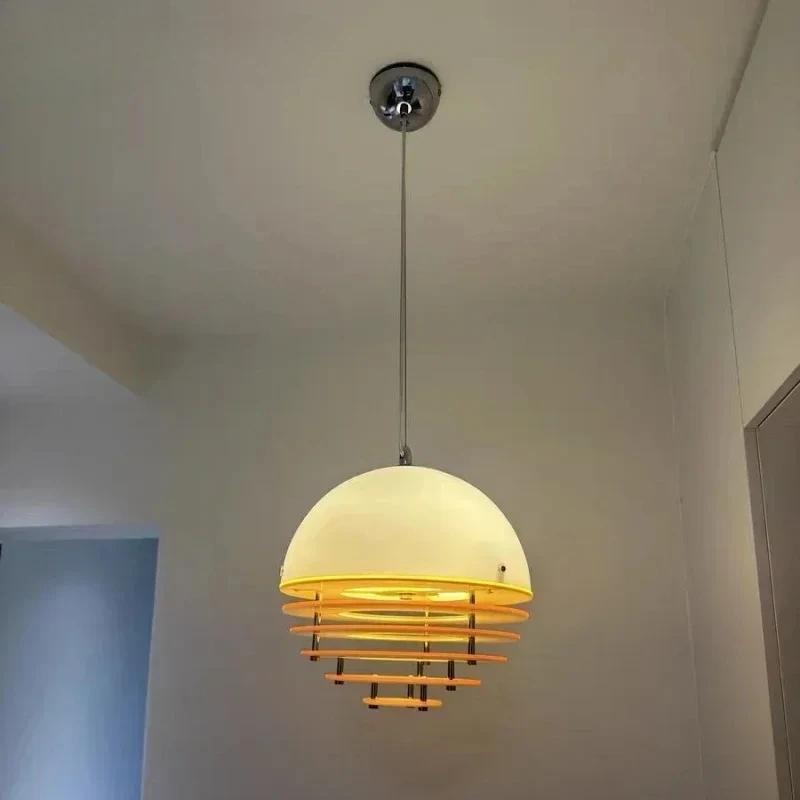 

Подвесной светильник Bauhaus Sunset Orange из акрила, современная люстра для дома, кафе, гостиной, столовой, спальни